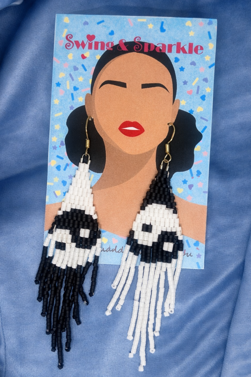 ''Yin Yang Vision'' earrings