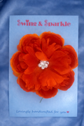 ''Coral Flame'' hair accesorie
