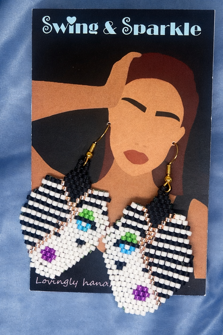 ''Sacred Eye'' earrings