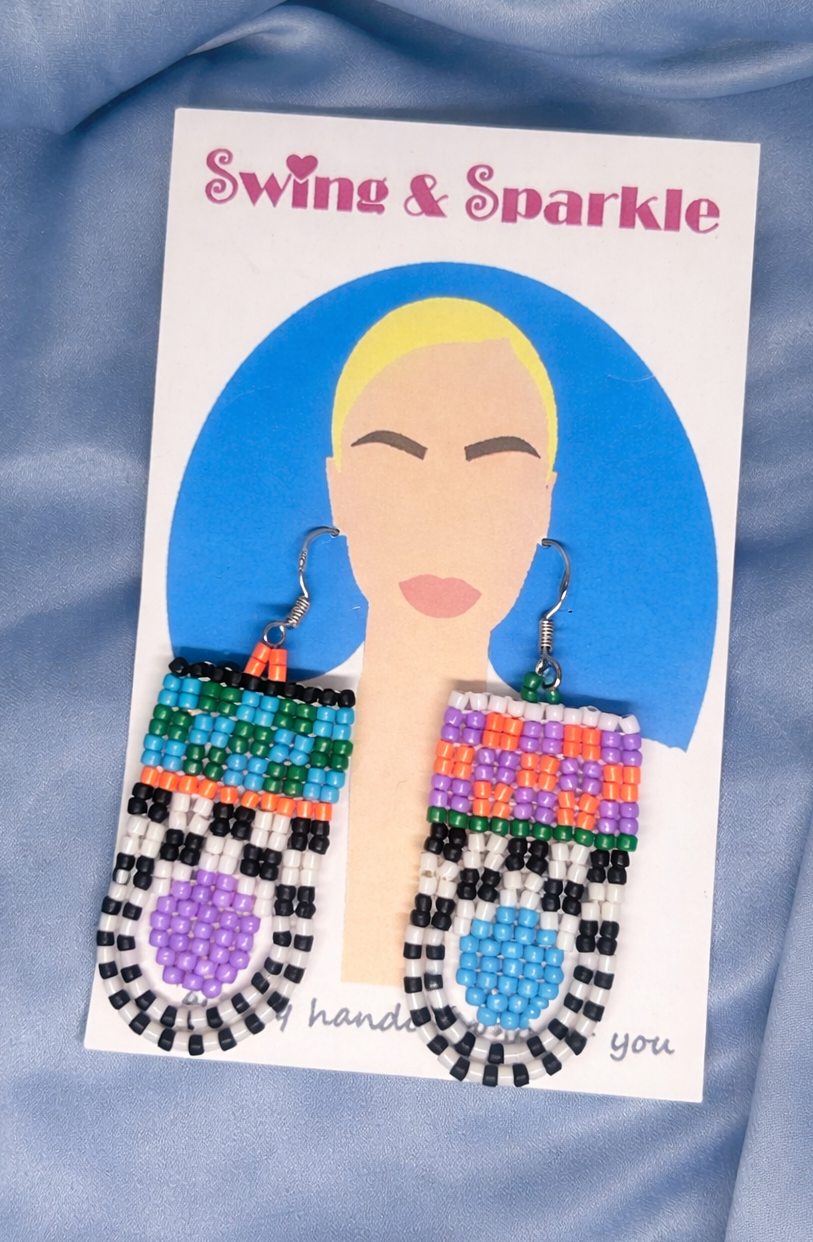 ''Electric Totem'' earrings