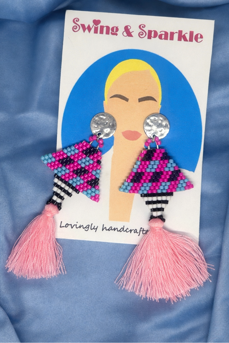 '' Barbie Pop Tassel'' earrings