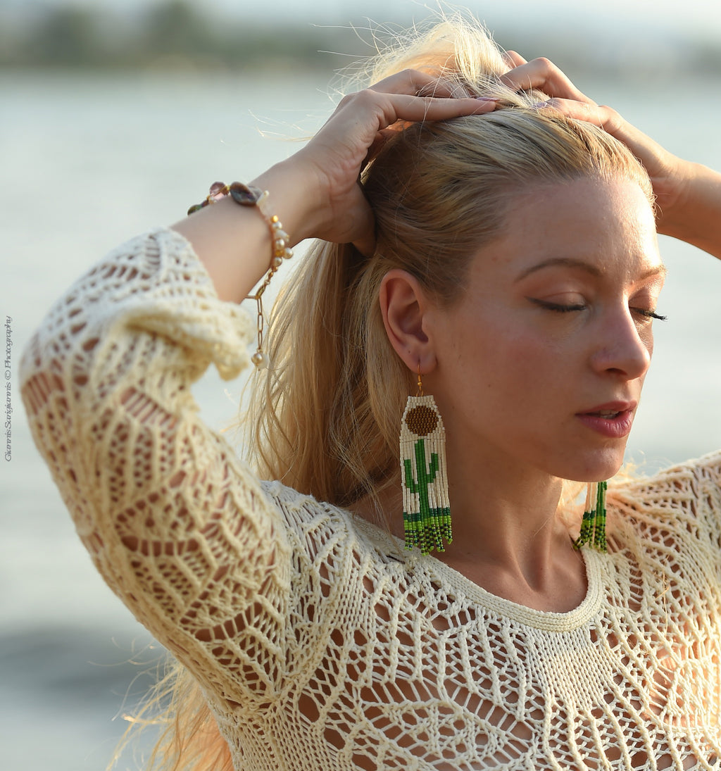 ''Wild Cactus'' Earrings