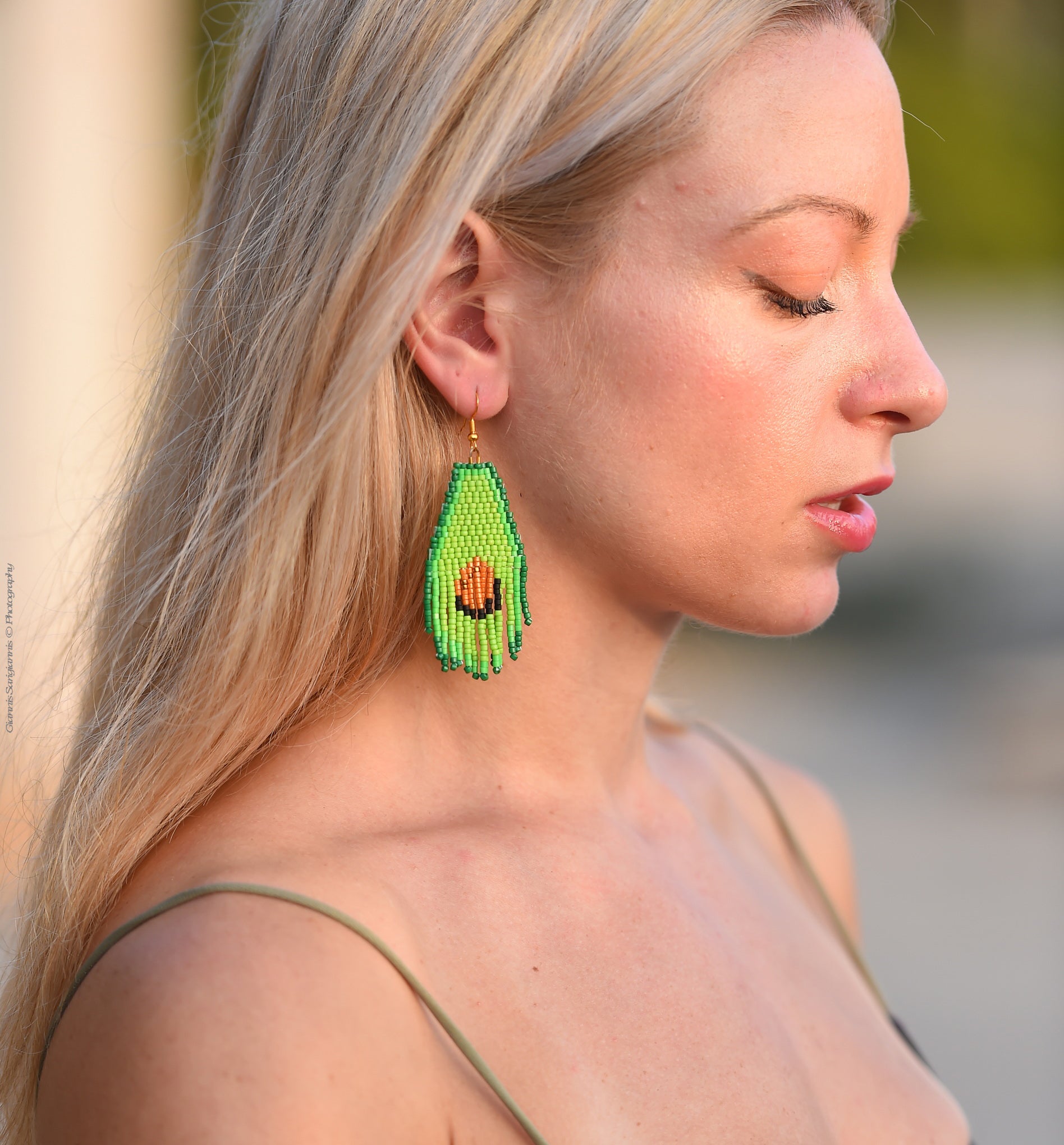 ''Boho Guac'' Earrings