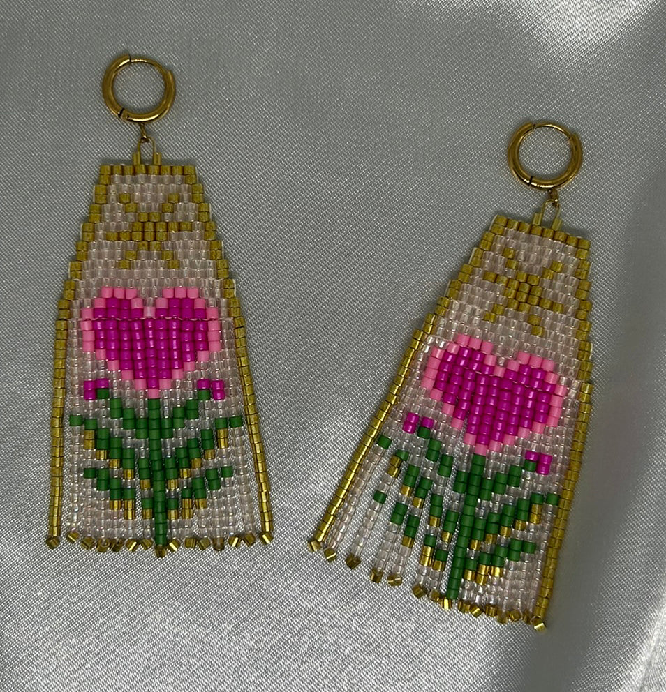 ''Sun Kissed Heart'' Earrings