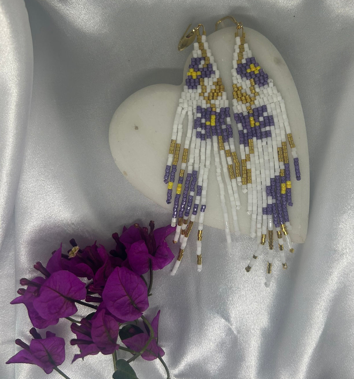 ''Bloom in Gold'' earrings