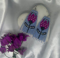 ''Azure Bloom'' earrings