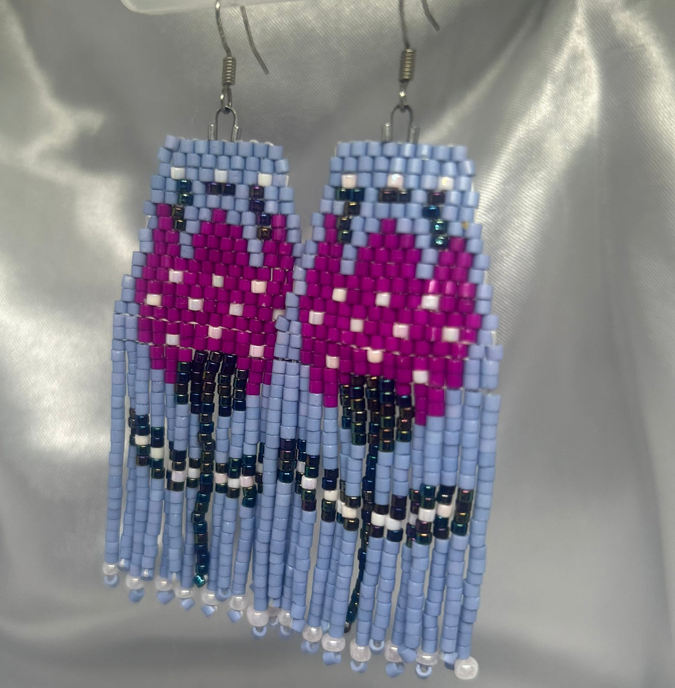 ''Azure Bloom'' earrings