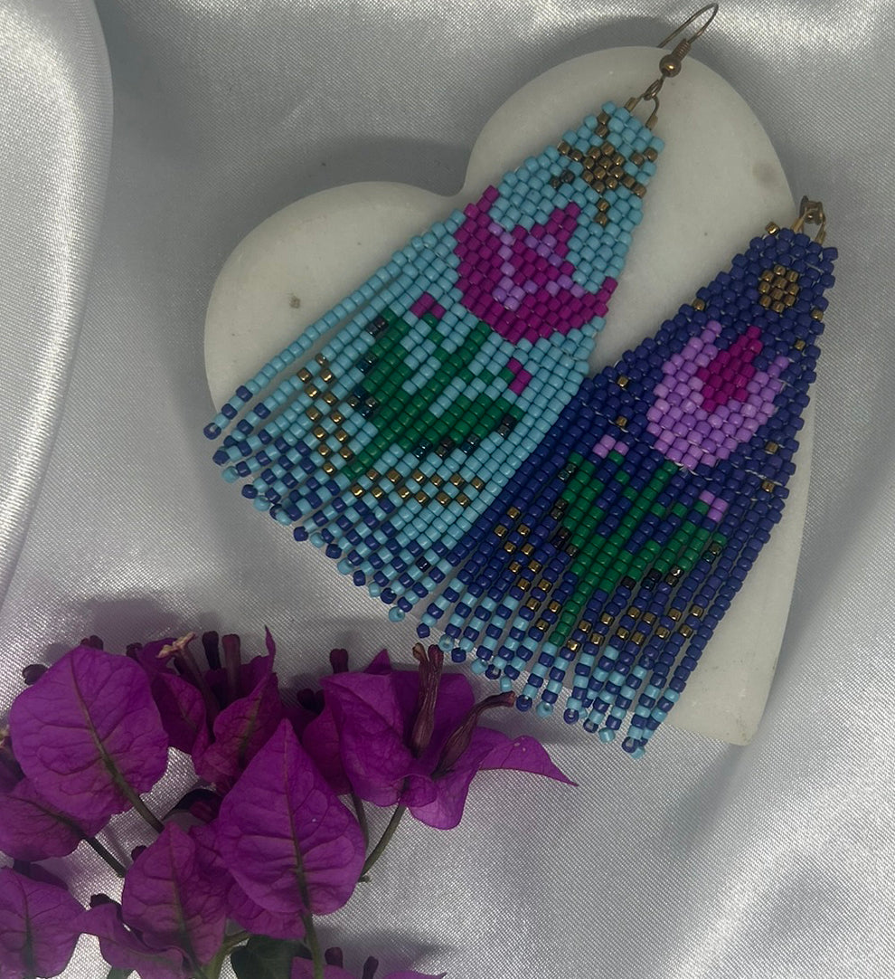 ''Bloom by Day, Burn by Night'' earrings