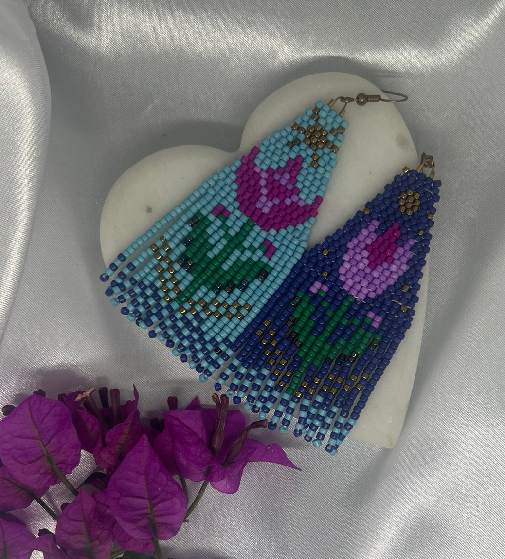 ''Bloom by Day, Burn by Night'' earrings