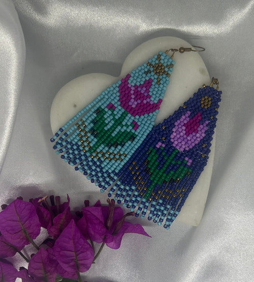 ''Bloom by Day, Burn by Night'' earrings