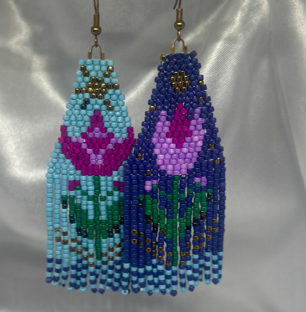 ''Bloom by Day, Burn by Night'' earrings