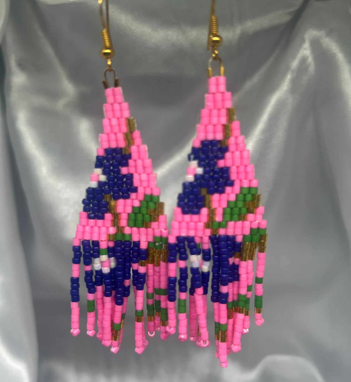 ''Neon Garden Cascade'' earrings