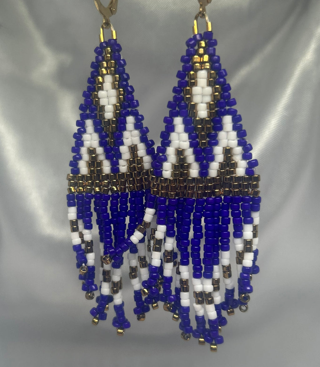 ''Blue Dynasty'' earrings