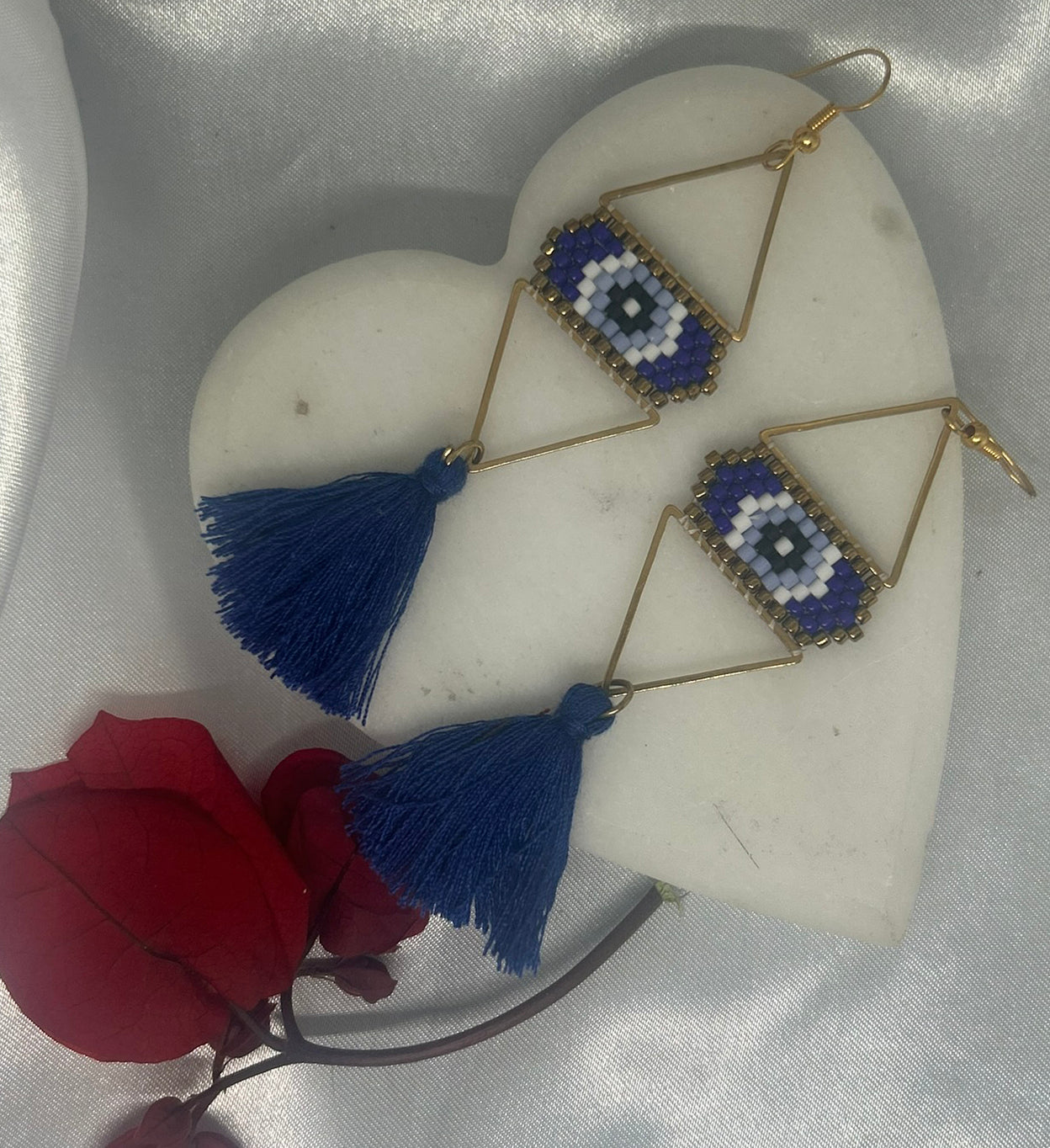 ''Navy Spell'' earrings