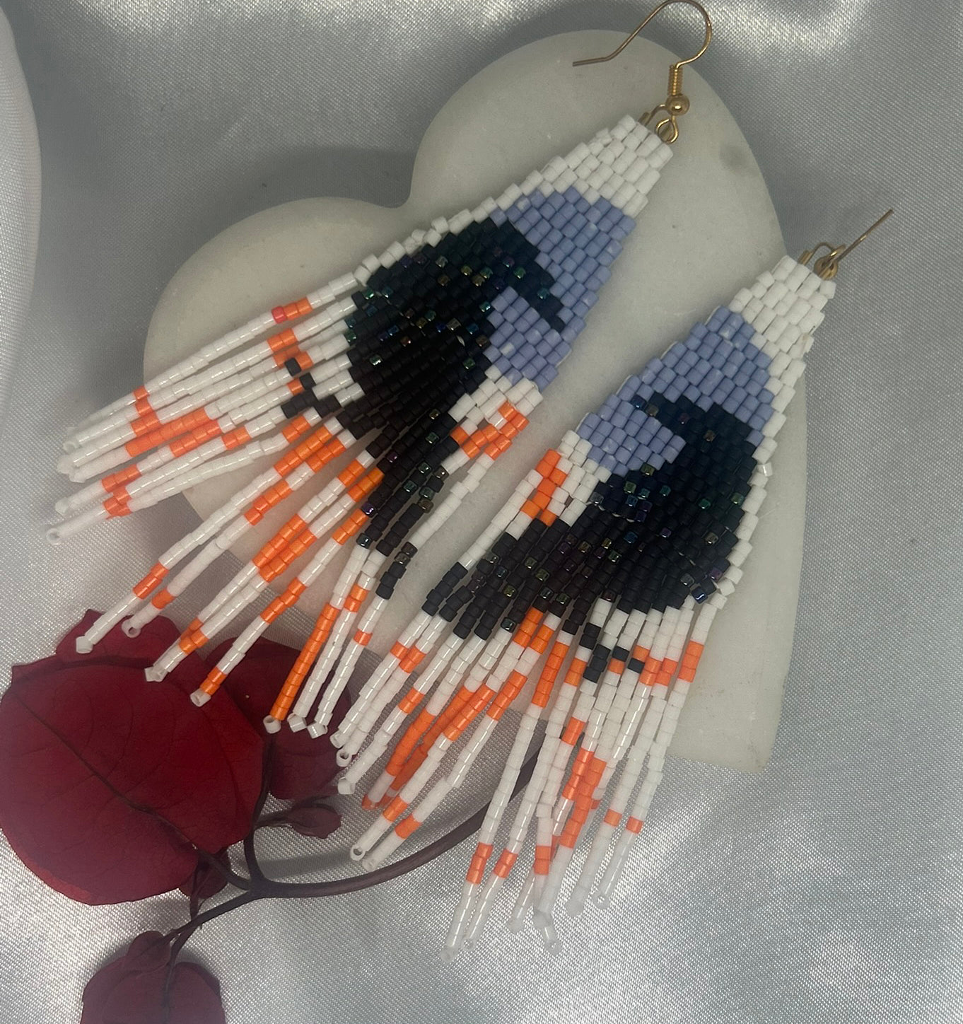 ''Midnight Raven'' earrings