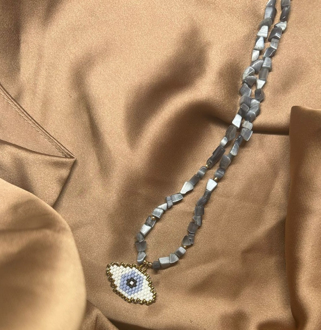 ''Powder Blue Spell'' necklace