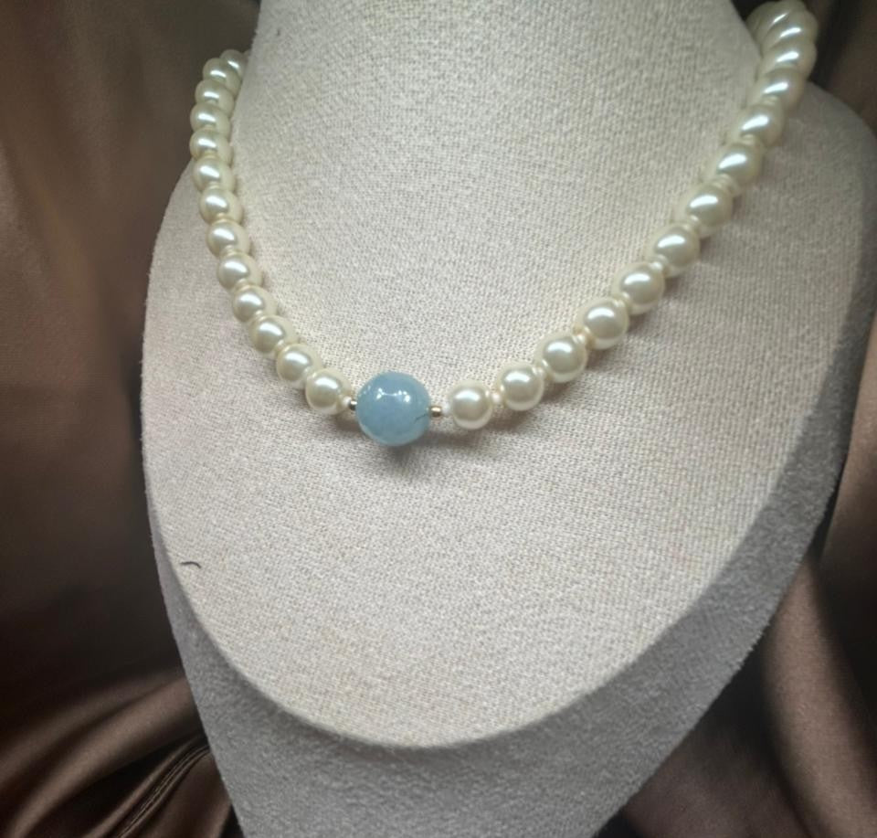 ''Pearl Drift'' necklace