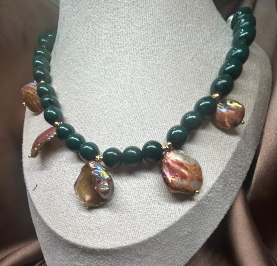 ''Emerald Heat'' necklace