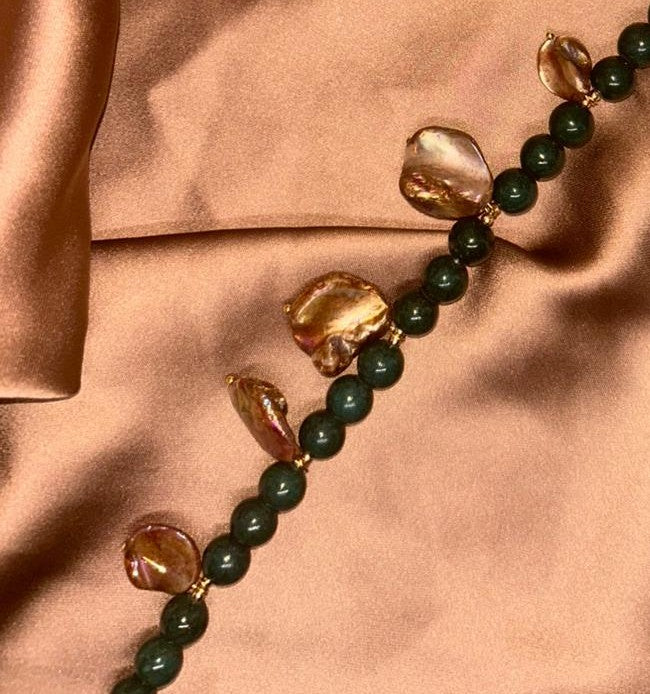 ''Emerald Heat'' necklace