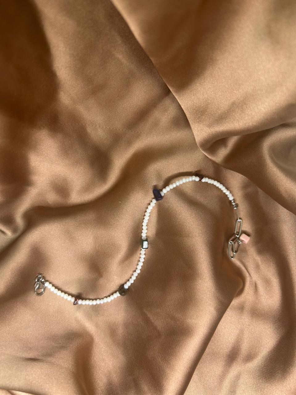 ''Ocean Pebble'' Anklet