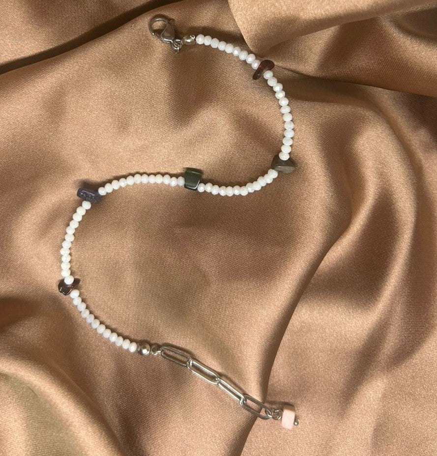 ''Ocean Pebble'' Anklet