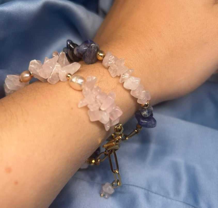 ''Rose & Ocean'' Bracelet