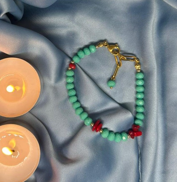 ''Turquoise Coral'' Bracelet