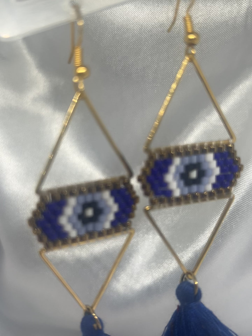 ''Navy Spell'' earrings