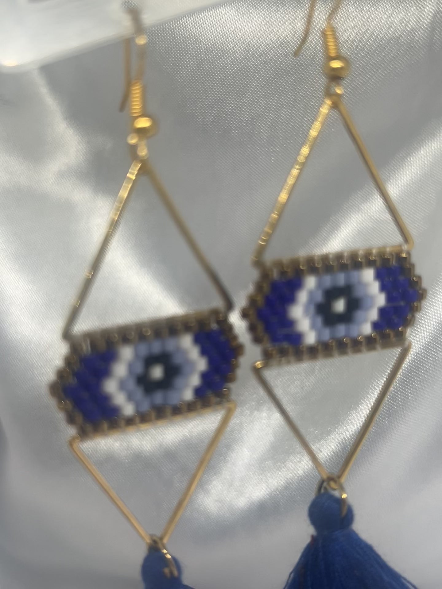 ''Navy Spell'' earrings